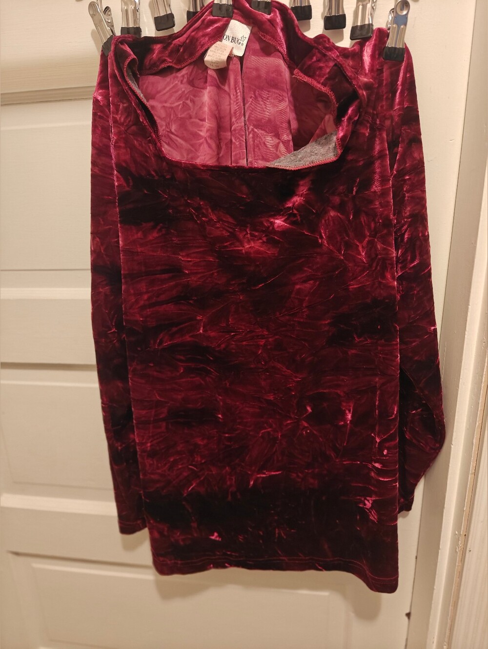 Fashion Bug burgundy velvet women's shirt Size 14 / 16
